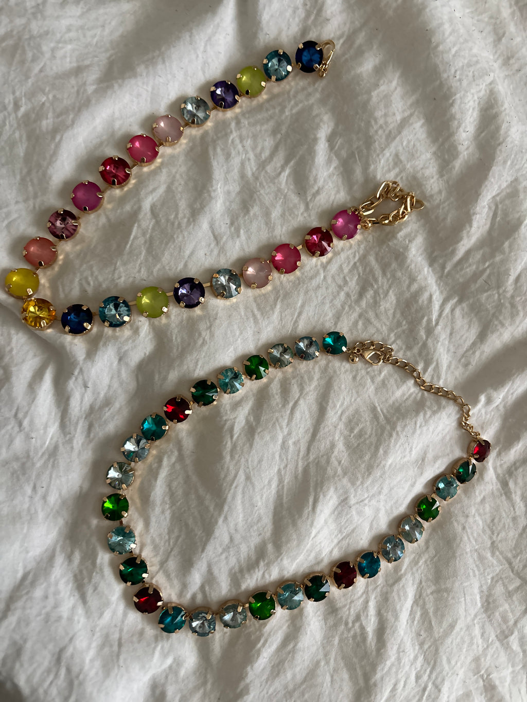 Gems Necklaces for layering 15” + 4” chain