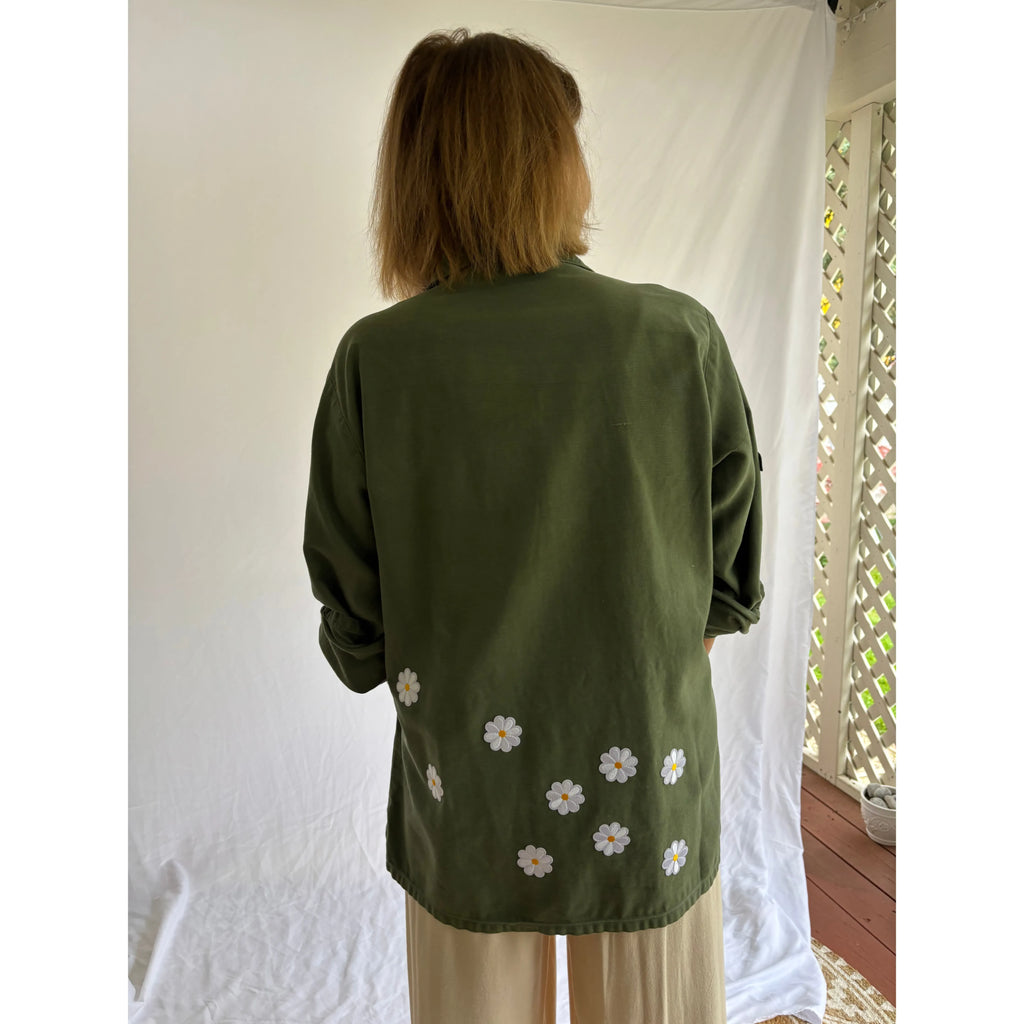 Joan Patched Up Army Shirt