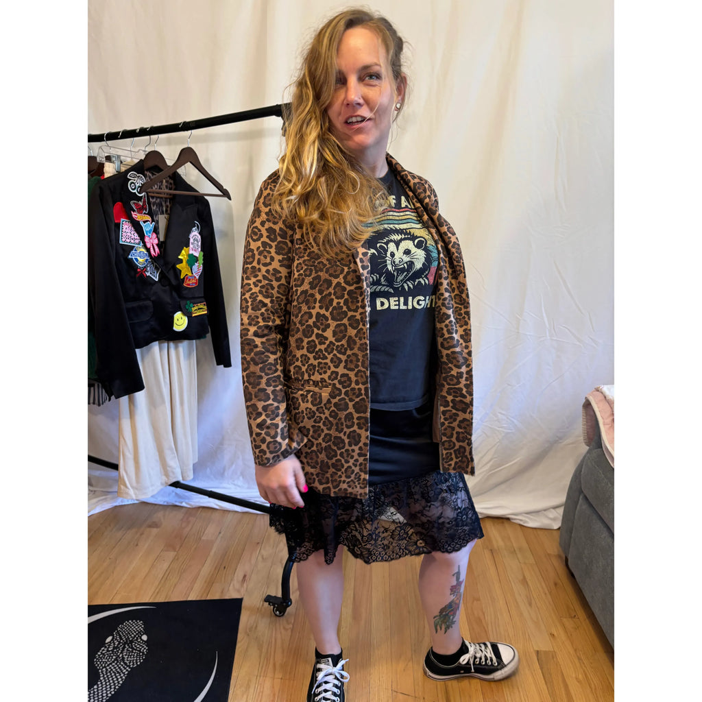 Madonna as Queen Leopard Blazer