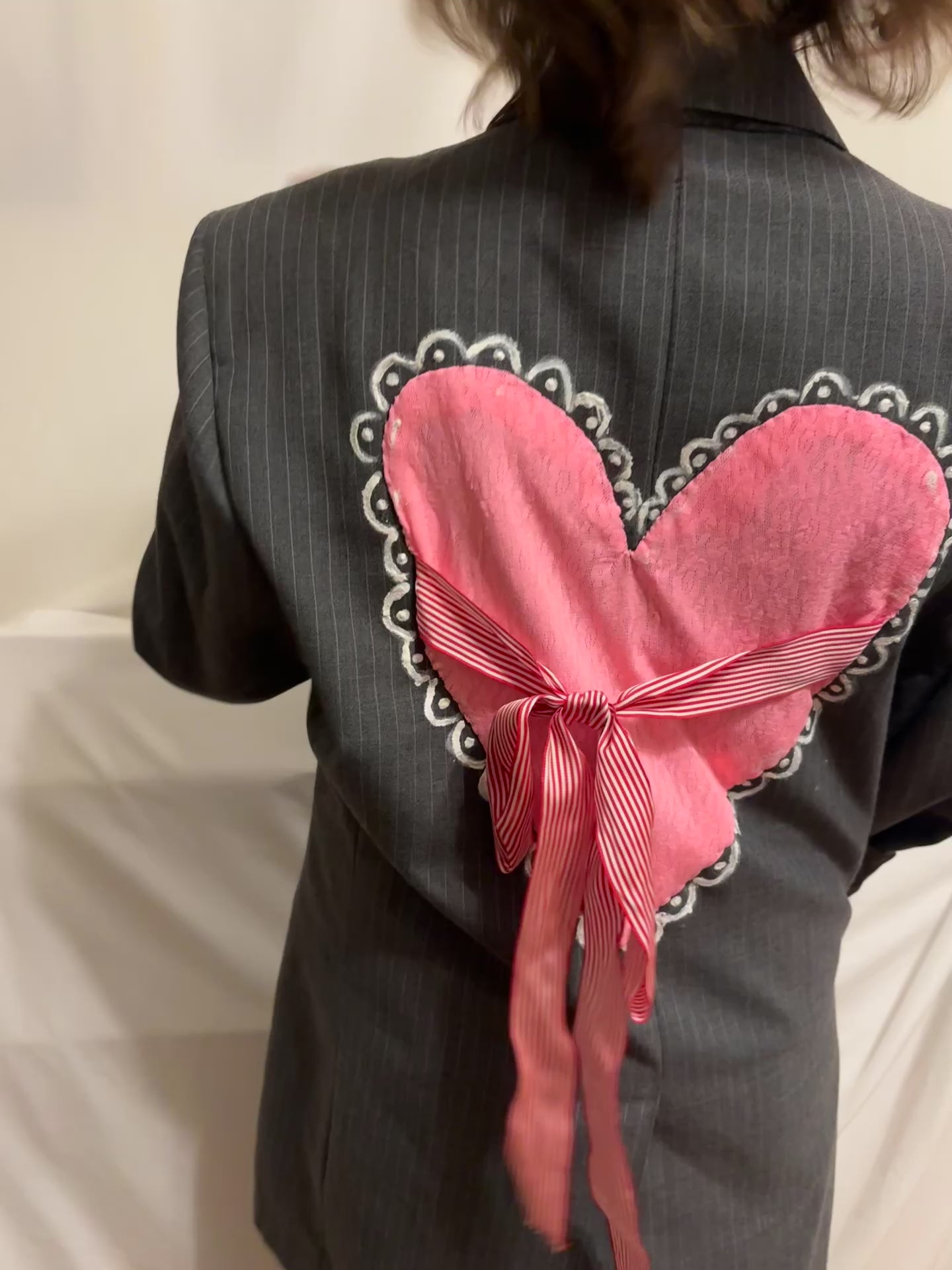 True Love Suit Jacket with XXL Lacy Heart